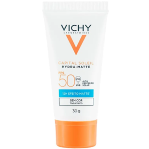 Protetor Solar Facial Vichy Hydra Matte Capital Soleil Sem Cor Fps50 30g