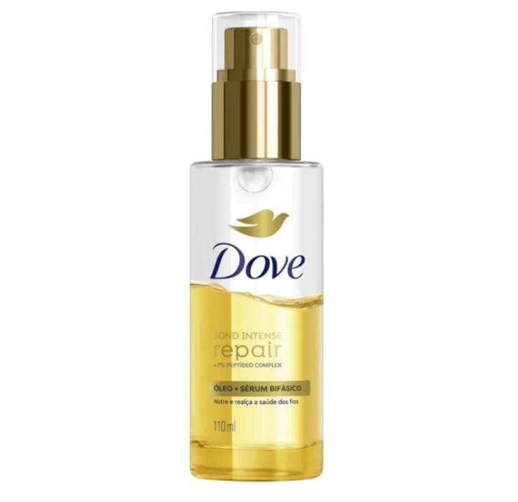 Óleo e Sérum Capilar Bifásico Dove Bond Intense Repair 110ml