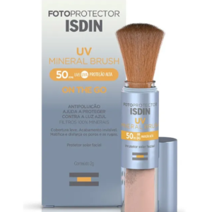 Protetor Solar Facial Isdin UV Mineral Brush FPS50 sem cor 2g