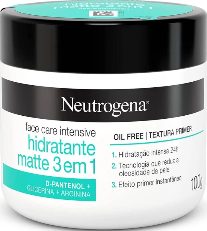 Hidratante Facial Neutrogena Face Care Intensive 3 em 1 com 100g