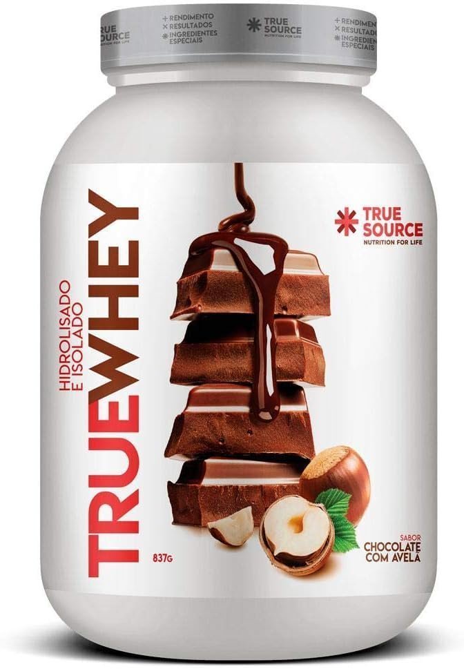 True Source True Whey (837G) – Hidrolisado E Isolado – Sabor Chocolate C/ Avelã