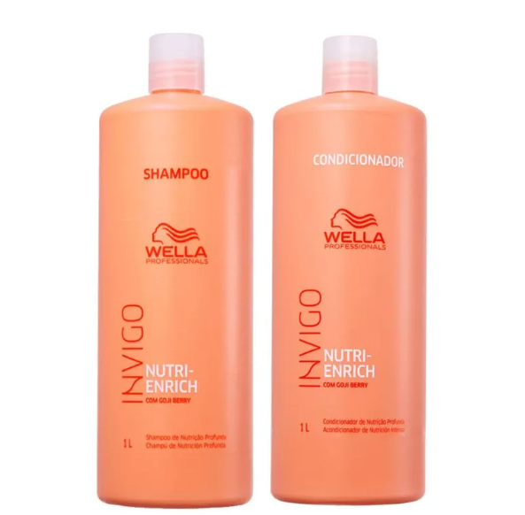 Kit Wella Professionals Invigo Nutri Enrich – Shampoo 1000ml + Condicionador 1000ml