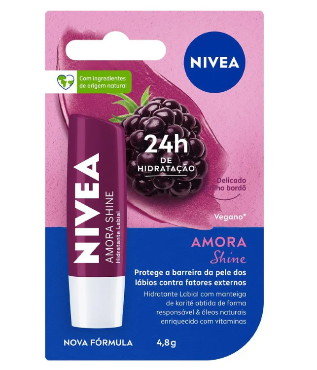 Hidratante Labial Nivea Amora Shine 48g
