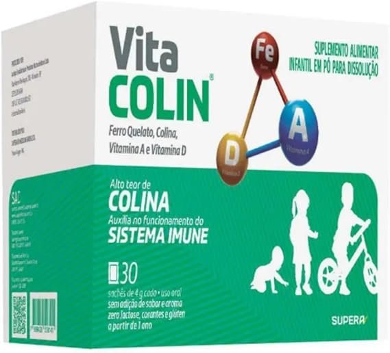 Suplemento Alimentar em Pó Vita Colin Sem Sabor 30 Sachês